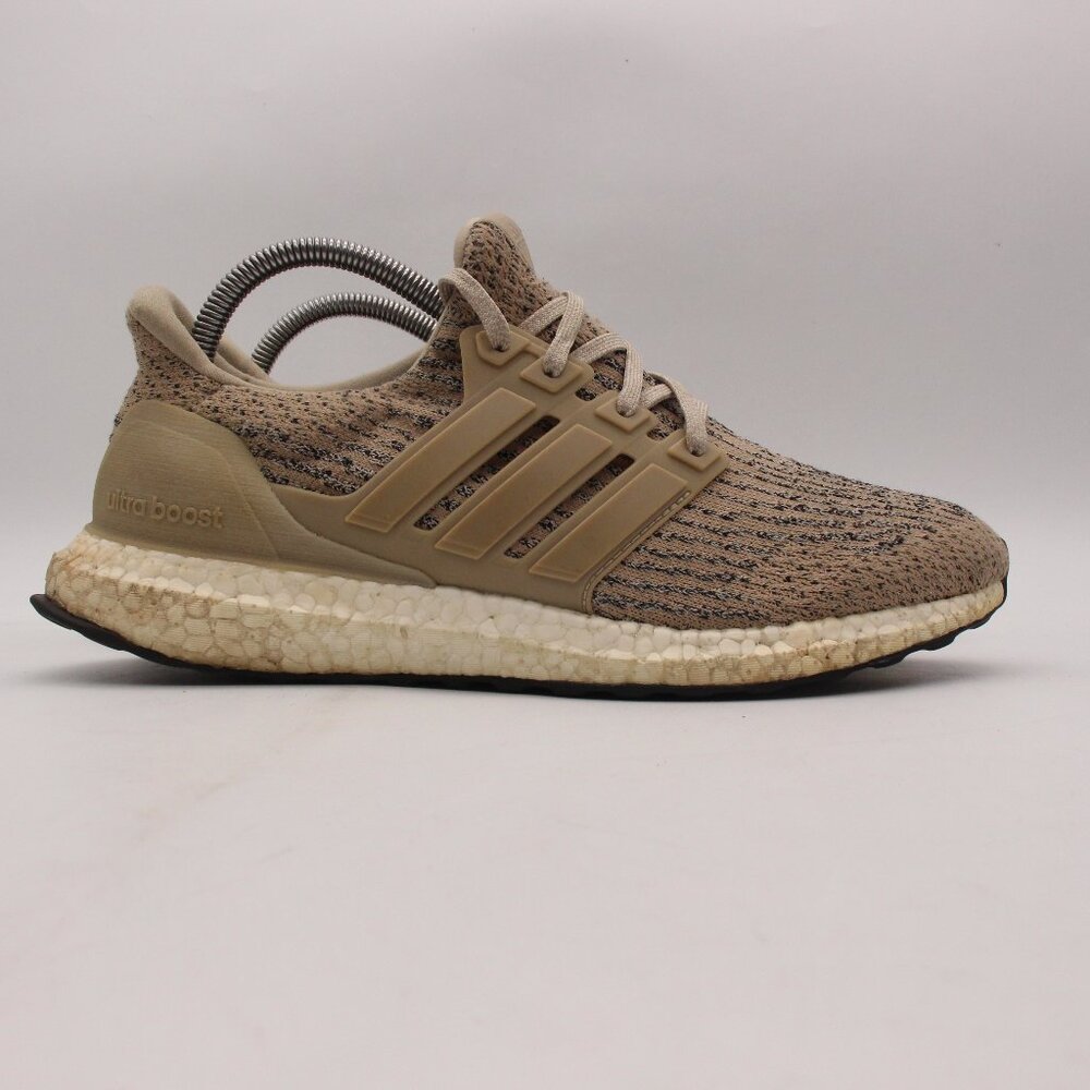 Adidas Ultraboost 3.0 Shoes Men's 8 Trace Khaki Beige Running Athletic Sneakers